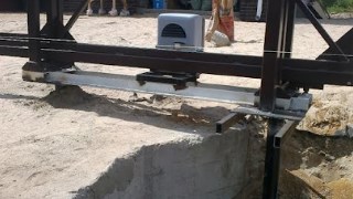 Купить сваи для ворот в Уссурийск. Заказать ворота на сваях под ключ от 21769 руб